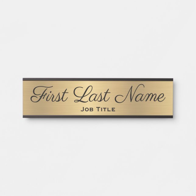 Türsignierung für Bürotür-Zeichen für Office Gold Türschild (Vorderseite )