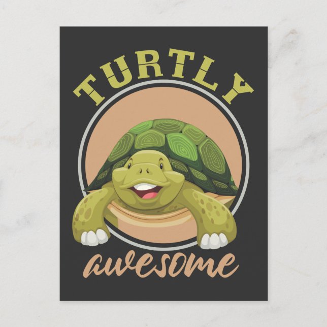 Turt Phantastisch Reptile Aquarium Niedlich Sea Tu Postkarte (Vorderseite)