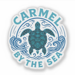 Turtel Carmel am Strand California Aufkleber