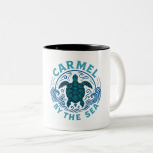 Turtel Carmel am Strand California Zweifarbige Tasse