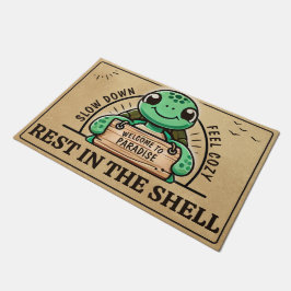 Turtelparadies - Die sonnige Tür für eine gemütlic Fußmatte