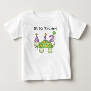 Turtle 2. Geburtstag Baby T-shirt