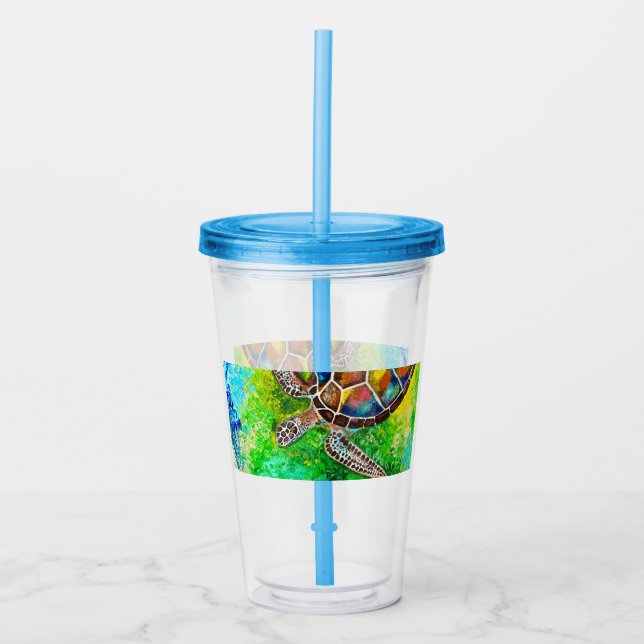Turtle Acrylic Tumbler Acryltrinkbecher (Vorderseite)
