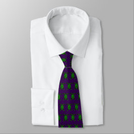 Turtle Addict Neck Tie Lila Krawatte