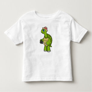 Turtle als Fotograf mit Kamera Kleinkind T-shirt