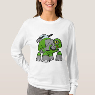 Turtle als Roboter mit Cannons T-Shirt