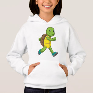 Turtle als Runner beim Laufen Hoodie