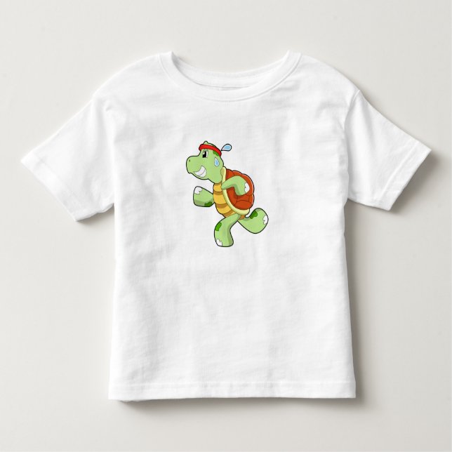 Turtle als Runner Kleinkind T-shirt (Vorderseite)
