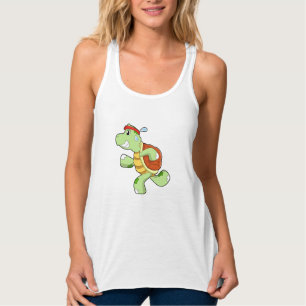 Turtle als Runner Tank Top