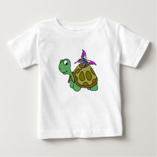 Turtle and Butterfly Baby T-shirt