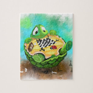 Turtle and Ladybug Playing Schach Jigsaw Puzzle Sp