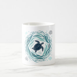 Turtle And Sea Kaffeetasse