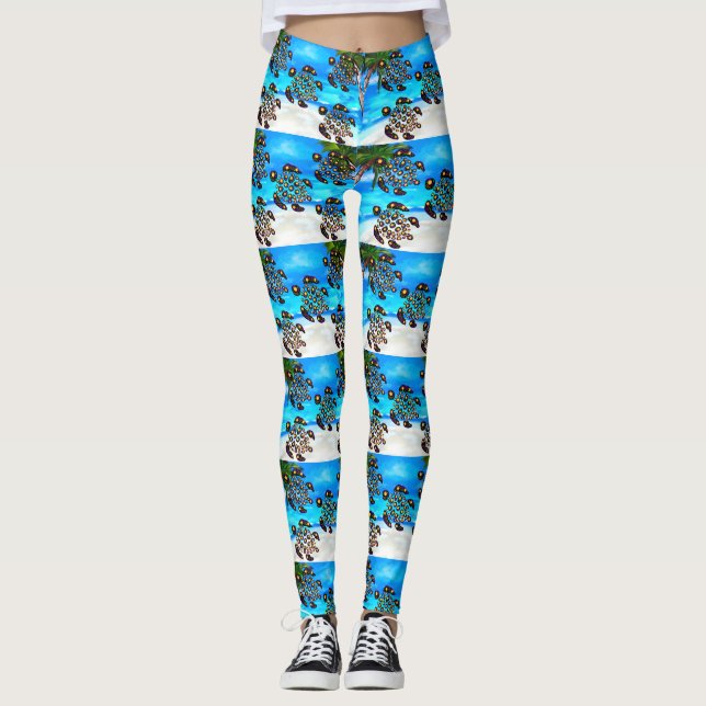 Turtle Art Leggings (Vorderseite)