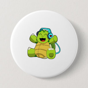 Turtle at Music mit Headphone Button