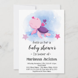 Turtle Baby Shower Einladung