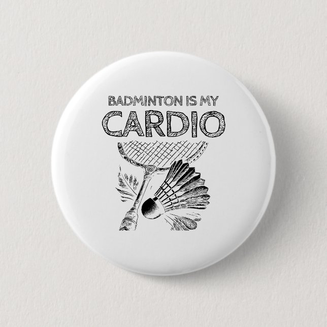 Turtle Badminton Player Shuttle Racket 1 Button (Vorderseite)