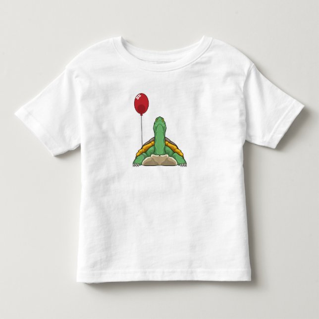 Turtle Balloon Kleinkind T-shirt (Vorderseite)