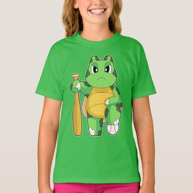 Turtle Baseball Baseball bat T-Shirt (Vorderseite)