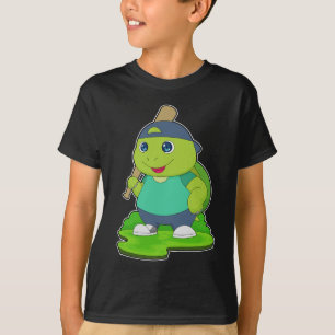 Turtle Baseball Baseballschläger T-Shirt