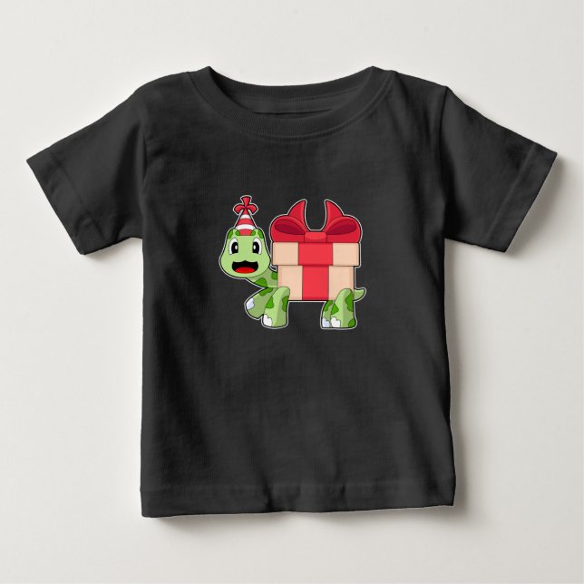 Turtle Birthday Party Baby T-shirt (Vorderseite)