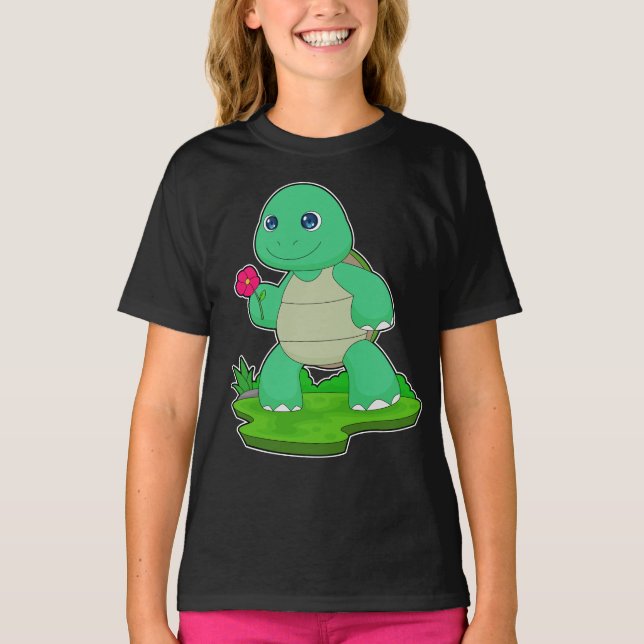 Turtle-Blume T-Shirt (Vorderseite)