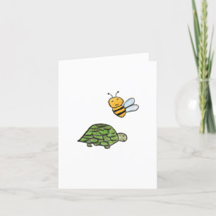 Turtle Bumblebee Dankeskarte