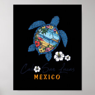 Turtle Cabo San Lucas Mexiko Urlaub Sommer Männer Poster