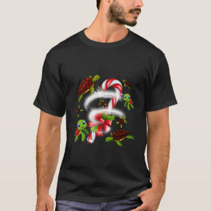 Turtle Candy Sweet Weihnachten T-Shirt