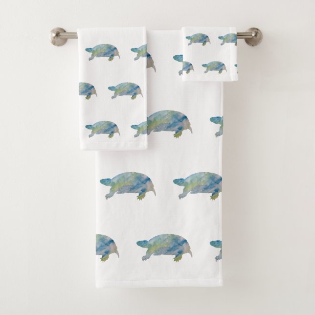 Turtle Coastal Beach Badetuch Set (Insitu)