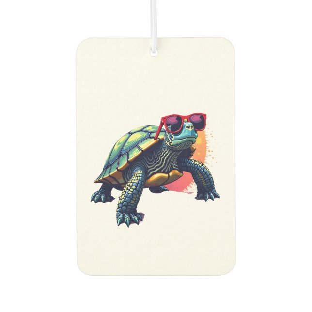 Turtle Colorful Turtle Outfit Mens Turtle Lover Tu Autolufterfrischer (Vorderseite)