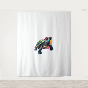 Turtle Colorful Turtle Outfit Mens Turtle Lover Tu Wandteppich