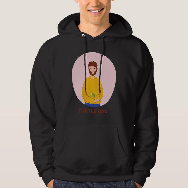 Turtle Dad Tortoise Reptile Chelonia Testudines Tu Hoodie (Vorderseite)
