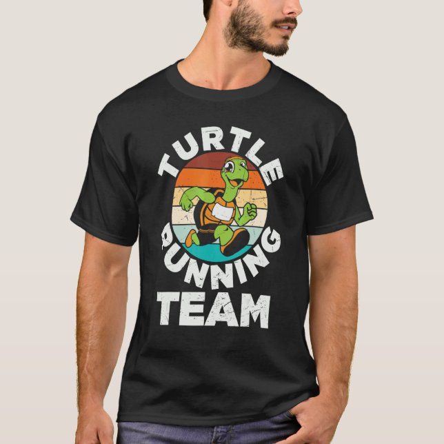 Turtle, das Team Turtle-Liebe läuft T-Shirt (Vorderseite)