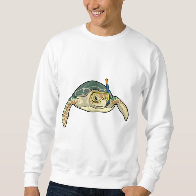 Turtle Diver Snorkel Sweatshirt (Vorderseite)