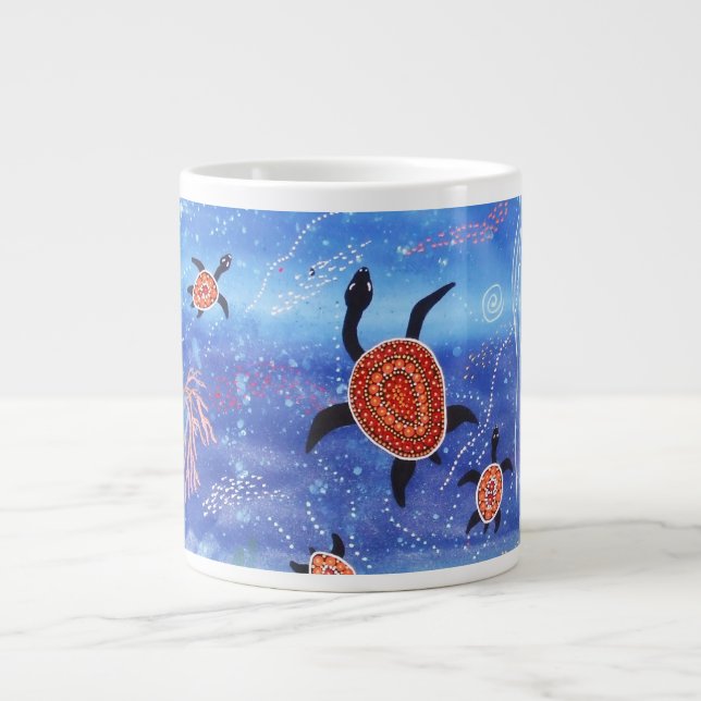 Turtle Dreaming Expresso-Tasse Jumbo-Tasse (Vorderseite)
