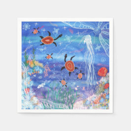 Turtle Dreaming Napkins Serviette