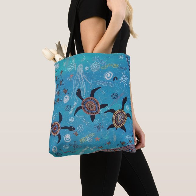 Turtle Dreaming Tote Bag Tasche (Von Nahem)