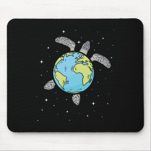 Turtle Earth Sea Turtle Earth Day Turtle Planet Mousepad