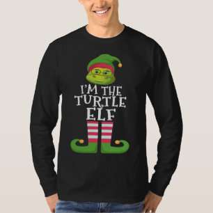 Turtle Elf Animal Lover's Family Matching Christma T-Shirt