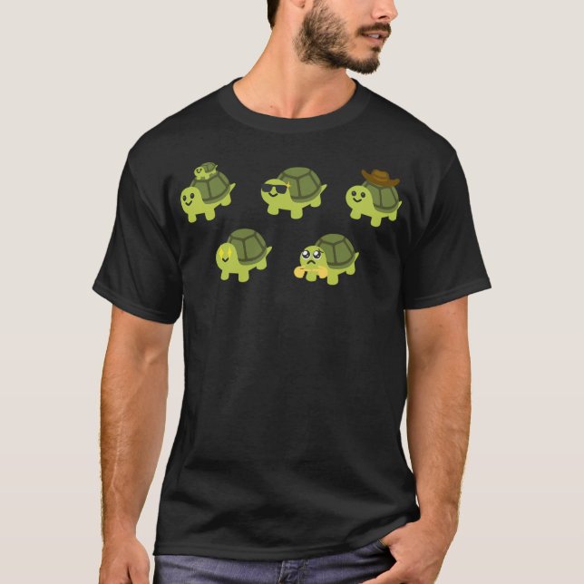 Turtle Emoji Meme Pack T-Shirt (Vorderseite)