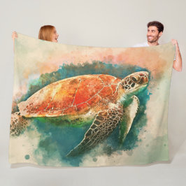 Turtle Fleece Blanket