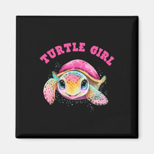 Turtle Girl Earth Day Magnet