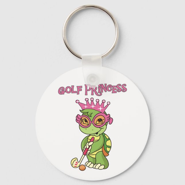 Turtle Golf Princess Schlüsselanhänger (Vorderseite)