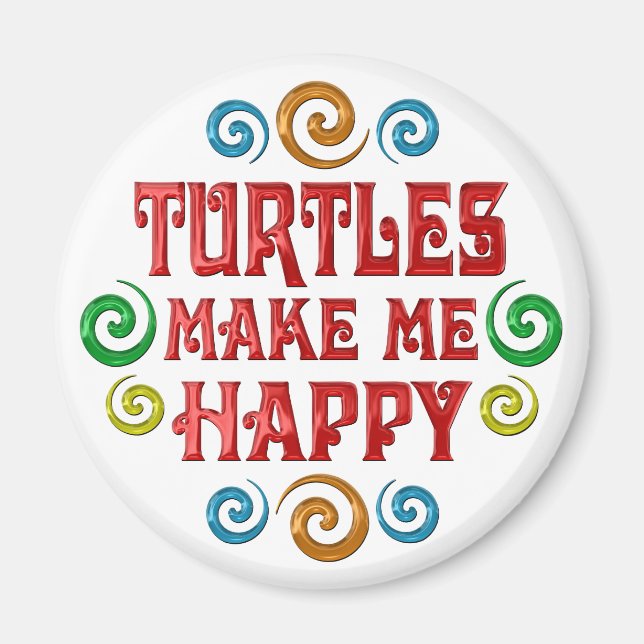 Turtle Happy Magnet (Vorne)