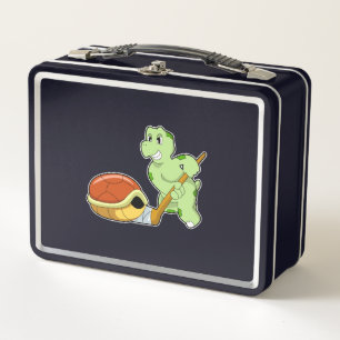 Turtle Ice Hockey Ice Hockey-Stab Metall Brotdose