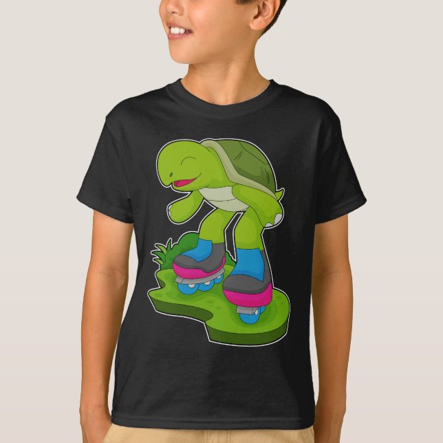Turtle Inline Skaten Roller Skate T-Shirt (Vorderseite)