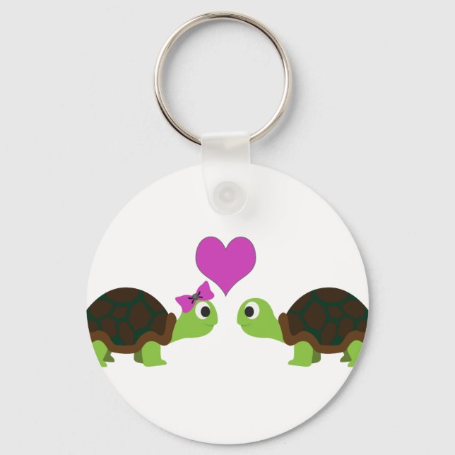 Turtle-Liebe Schlüsselanhänger (Vorderseite)
