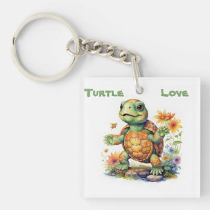 Turtle-Liebe Schlüsselanhänger