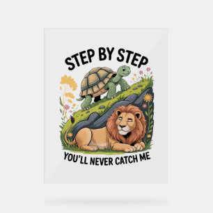 Turtle Lion Funny Acrylschild