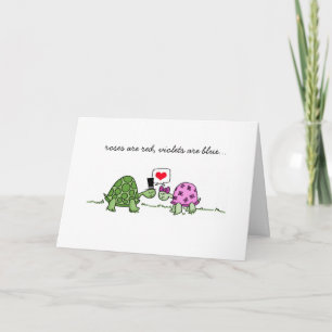 Turtle Love - Carte Saint Valentin ou Anniversaire